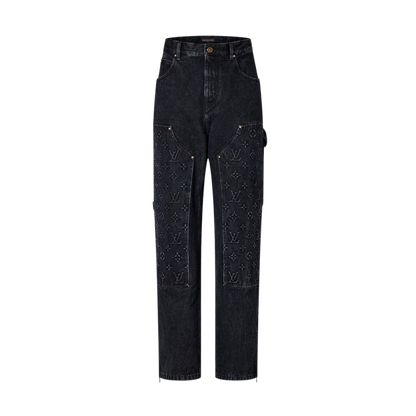 LOUIS VUITTON — Jean Carpenter en Denim Noir