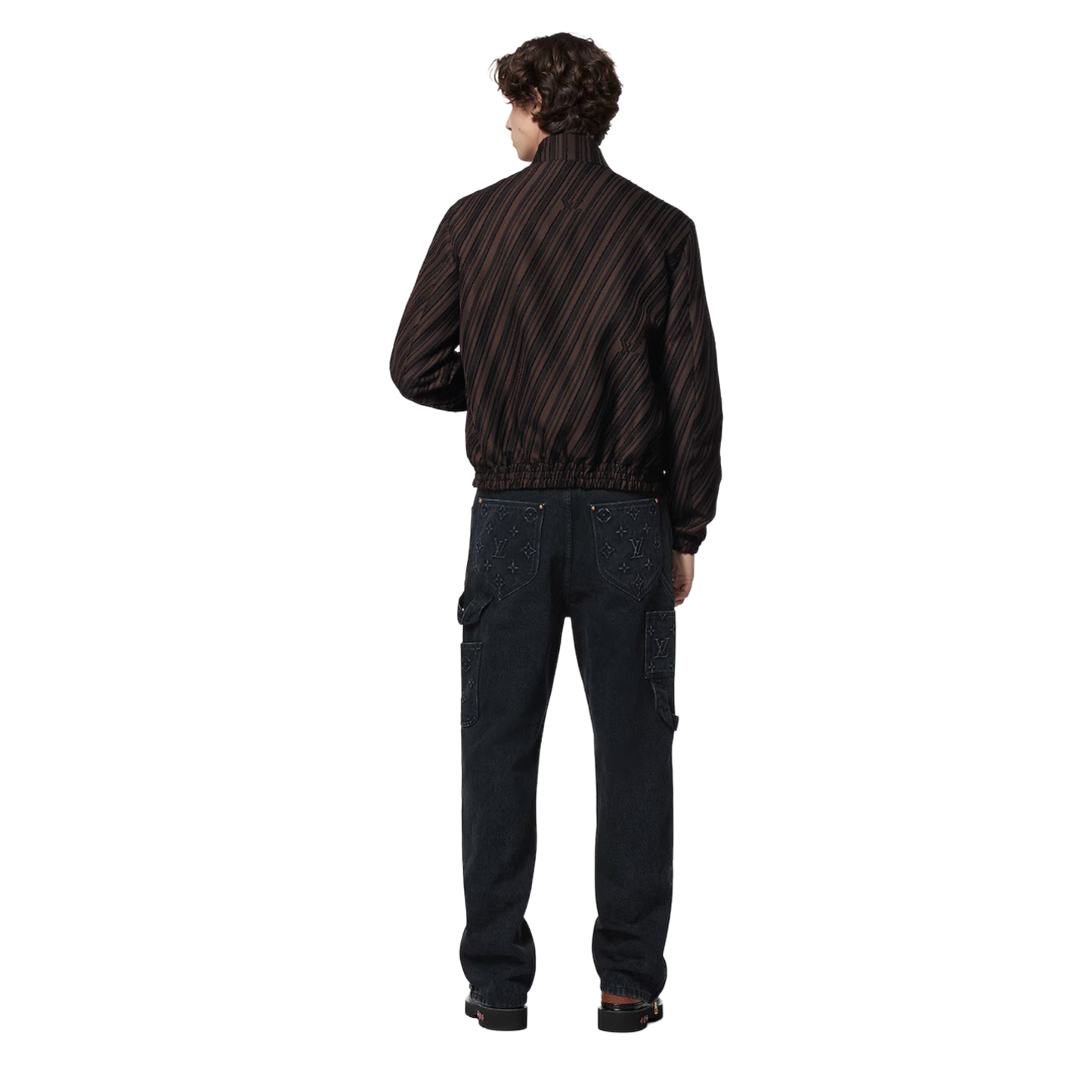 LOUIS VUITTON — Jean Carpenter en Denim Noir