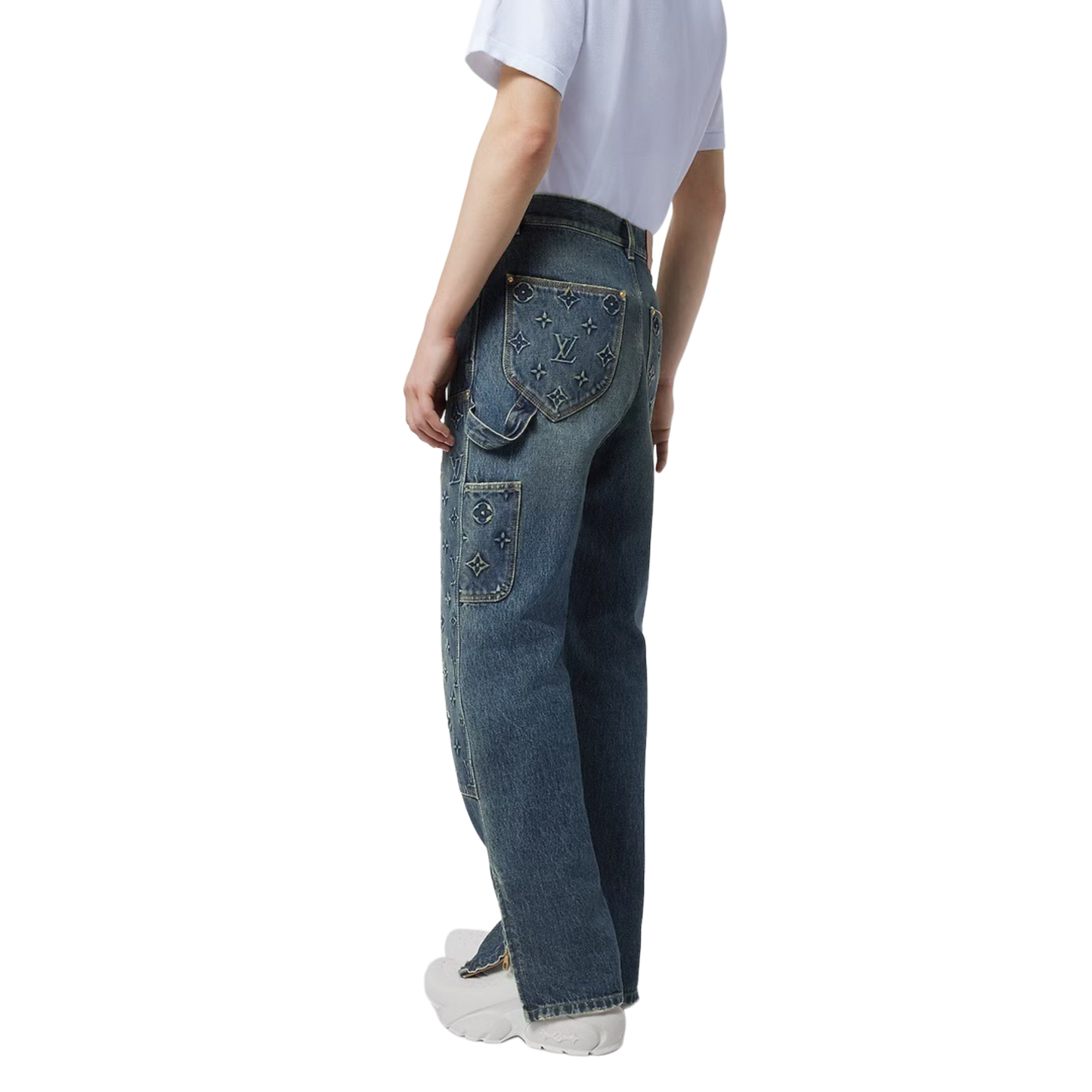 LOUIS VUITTON — Jean Carpenter en Denim Bleu