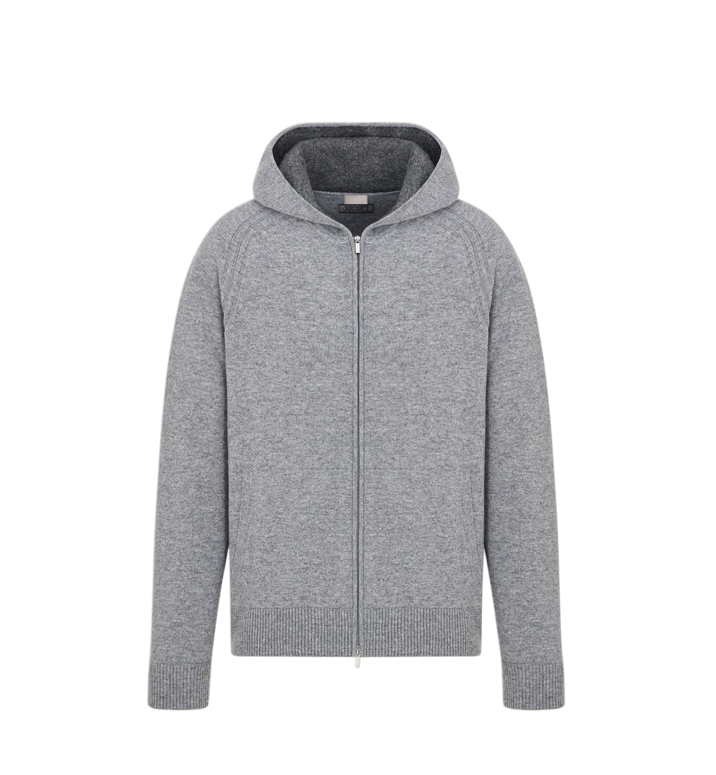 DIOR — Sweatshirt à Capuche Dior en Jersey de Cachemire Gris