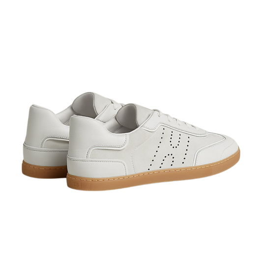 HERMÈS — Sneakers Match en Chèvre Velours et Cuir de Veau