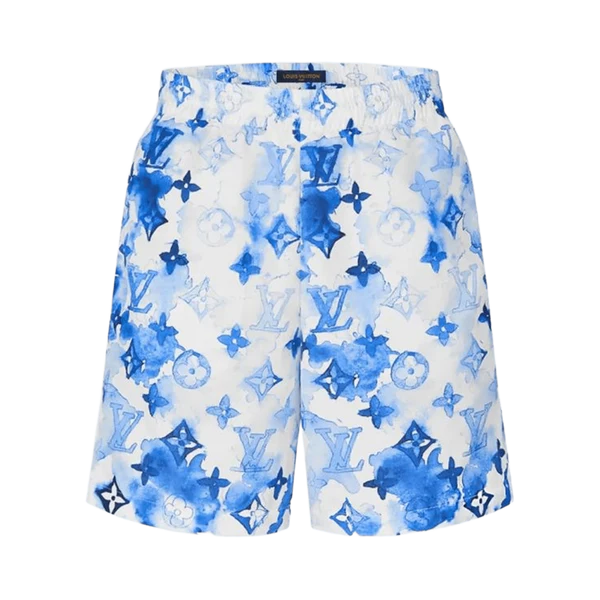 Louis Vuitton Short de bain Monogram bleu