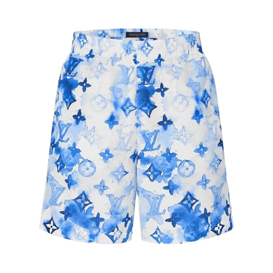 Louis Vuitton Short de bain Monogram bleu