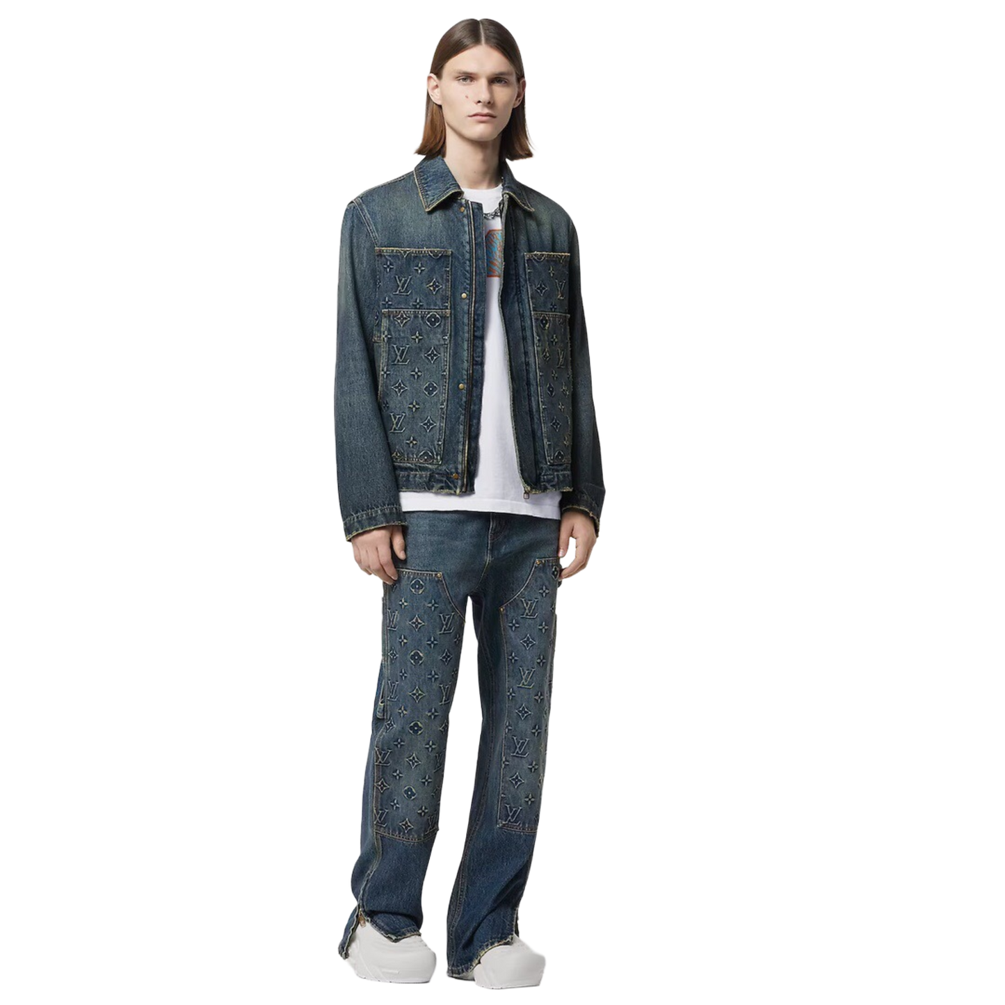 LOUIS VUITTON — Veste Workwear en Denim Monogram
