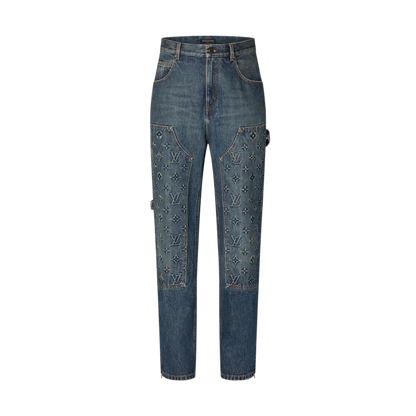 LOUIS VUITTON — Jean Carpenter en Denim Bleu