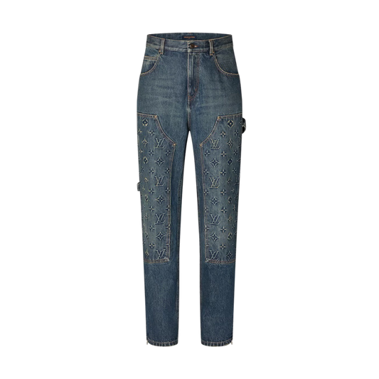 LOUIS VUITTON — Jean Carpenter en Denim Bleu