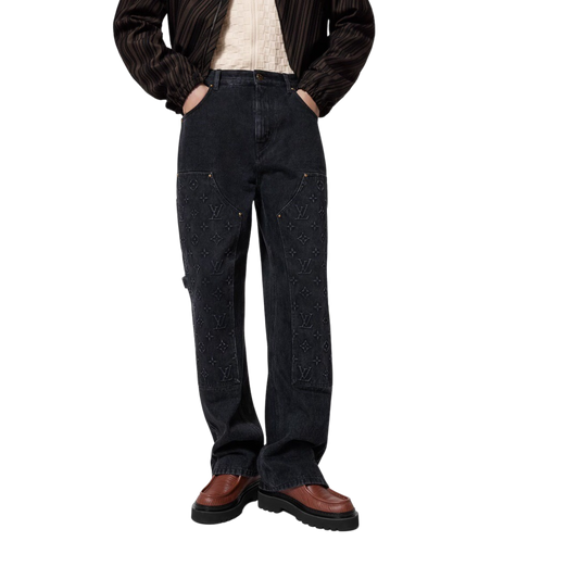 LOUIS VUITTON — Jean Carpenter en Denim Noir
