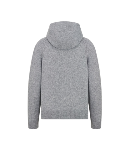 DIOR — Sweatshirt à Capuche Dior en Jersey de Cachemire Gris