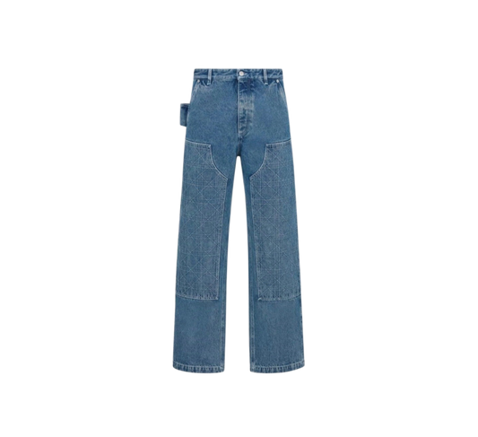 DIOR — Jean Carpenter Cannage en Denim Bleu