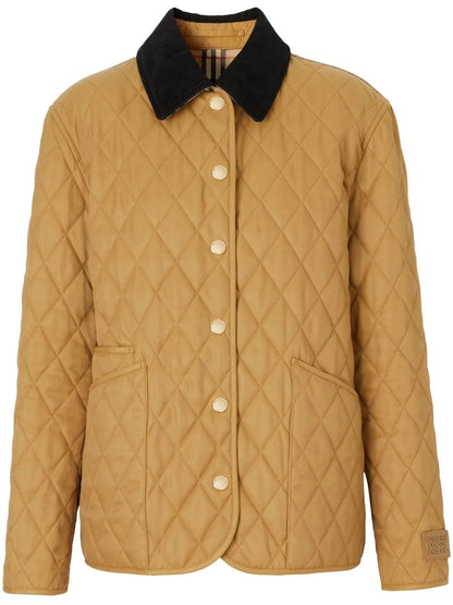 BURBERRY — Veste de Campagne Matelassée Caramel