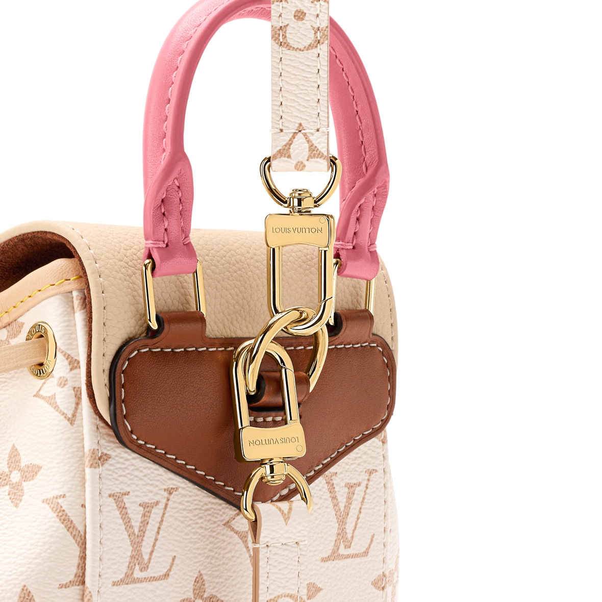 LOUIS VUITTON — Montsouris Mini Sac à Dos LV Crafty Monogram Dune