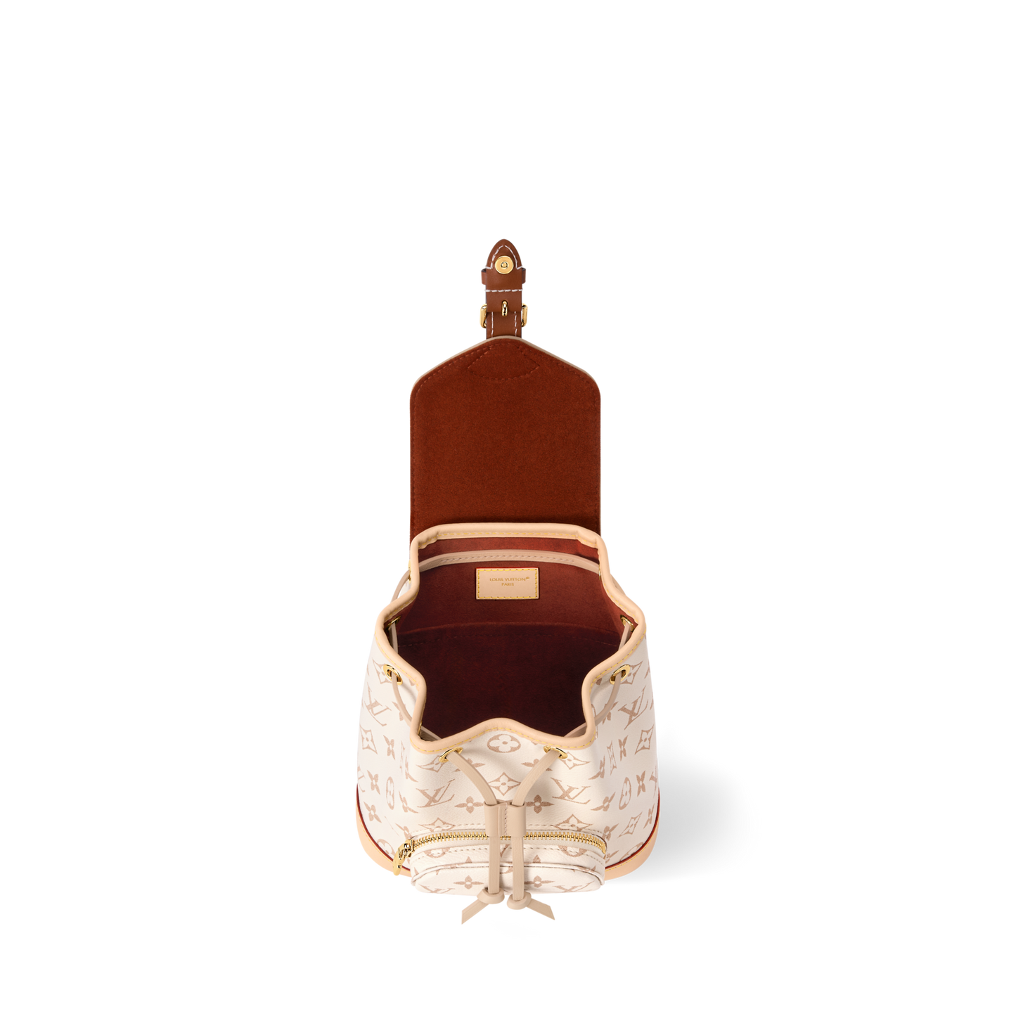 LOUIS VUITTON — Montsouris Mini Sac à Dos LV Crafty Monogram Dune