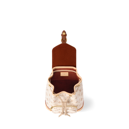 LOUIS VUITTON — Montsouris Mini Sac à Dos LV Crafty Monogram Dune
