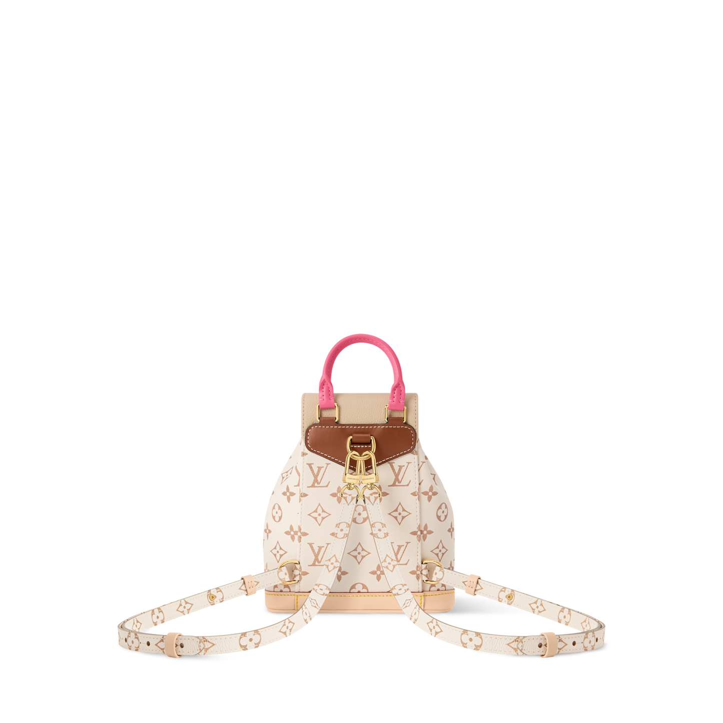 LOUIS VUITTON — Montsouris Mini Sac à Dos LV Crafty Monogram Dune