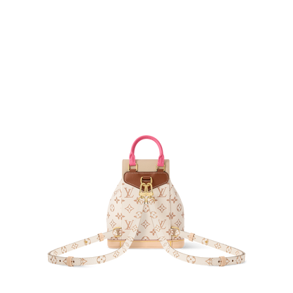 LOUIS VUITTON — Montsouris Mini Sac à Dos LV Crafty Monogram Dune